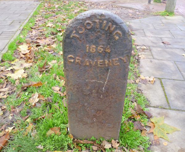 Tooting Graveney border marker