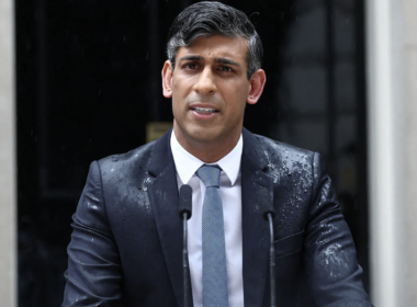 Rishi Sunak outside Number 10