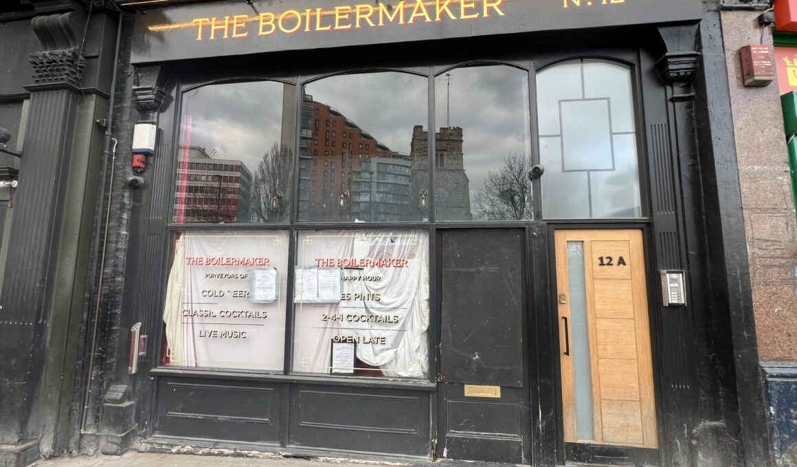 The Boilermaker cocktail bar shuts shop