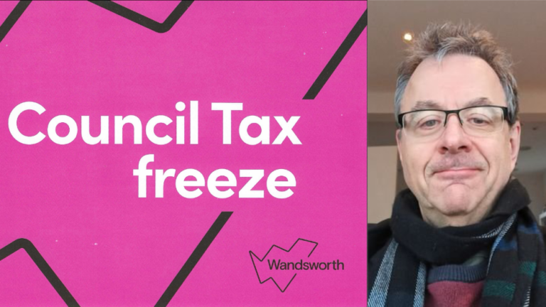 Council tax freeze leaflet and Malcolm Grimston