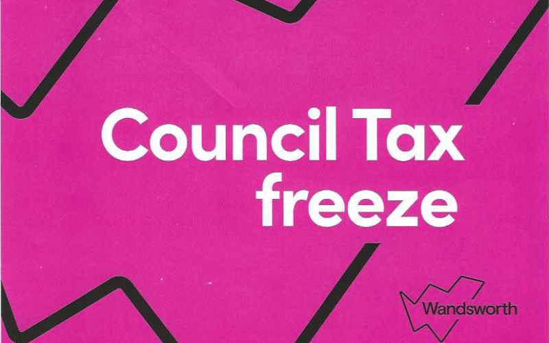 Wandsworth Council council tax freeze leaflet