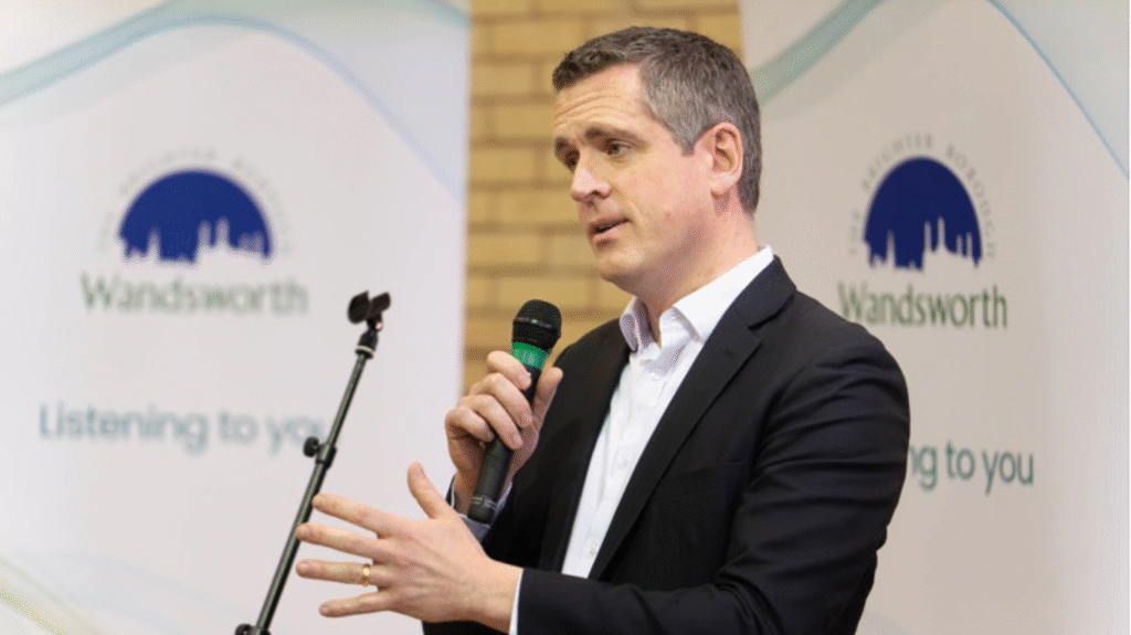 Simon Hogg, Labour leader of Wandsworth Council. Pic: Wandsworth Council.