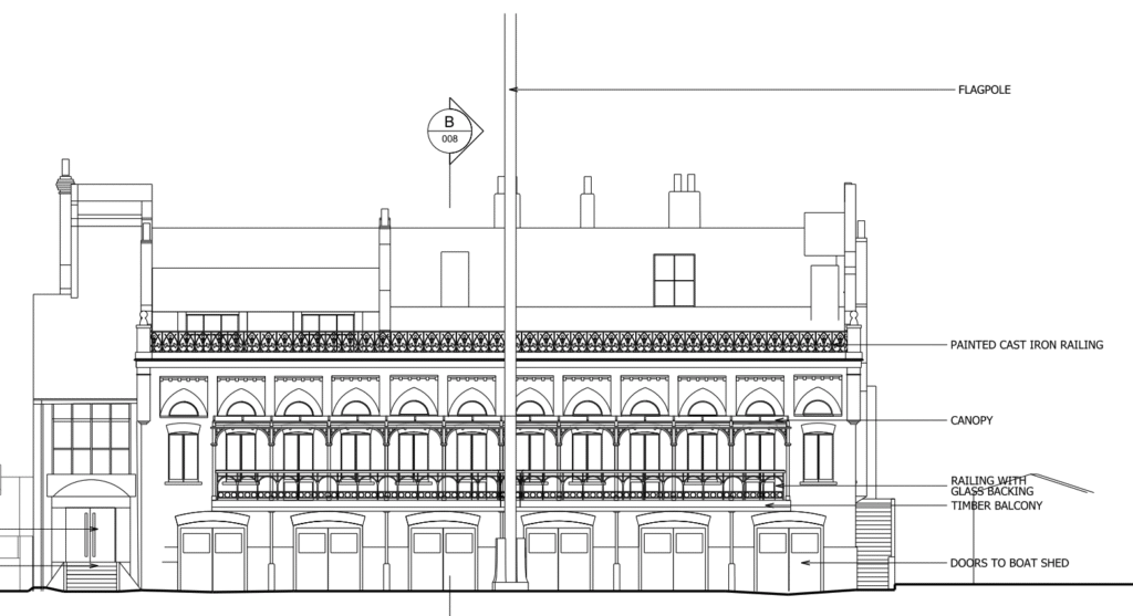 London Rowing Club new balcony