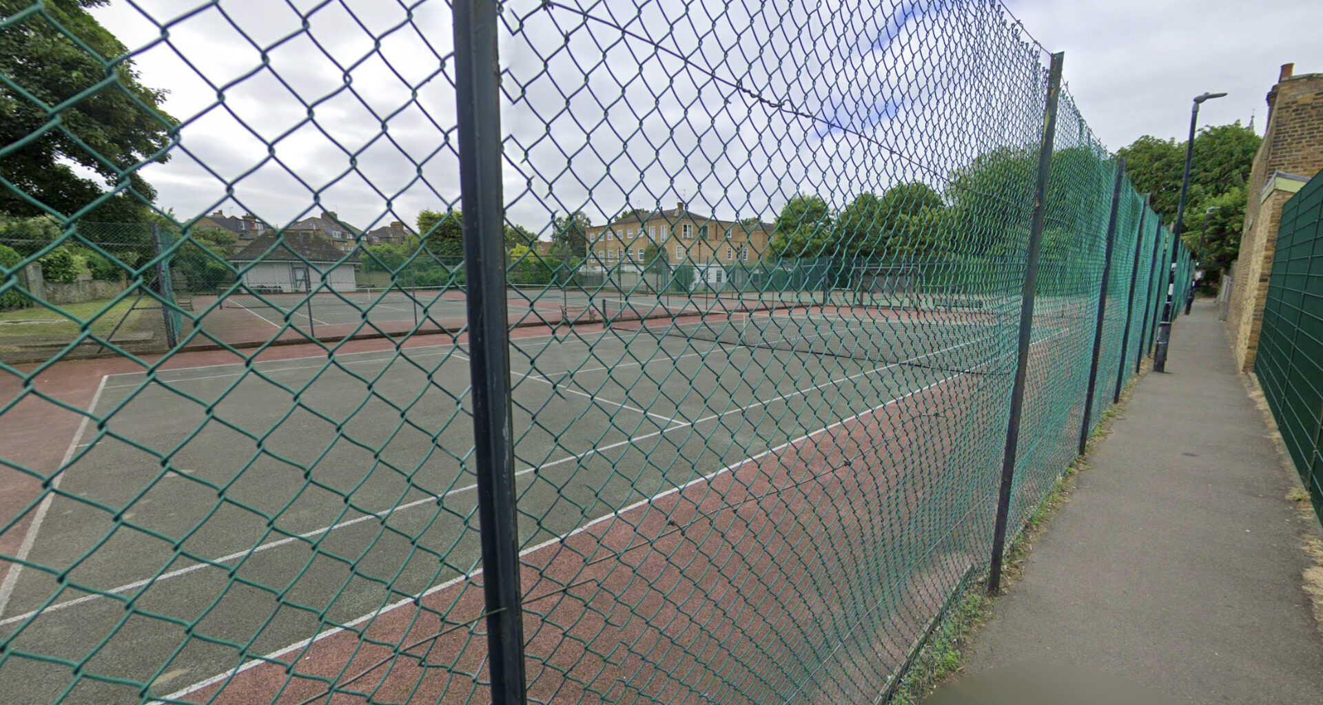 The tennis courts at Lower Putney Common