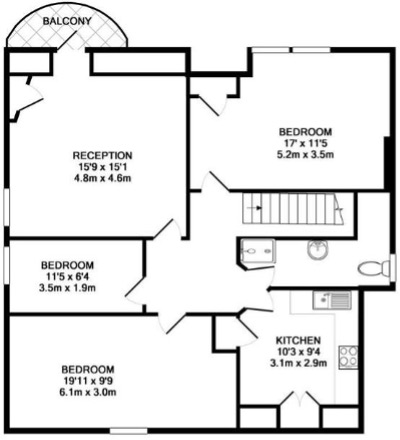 A three-bed flat that isn't