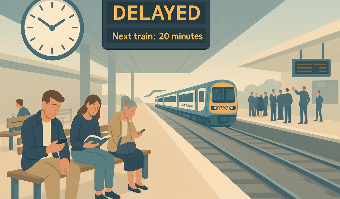 Train delays graphic