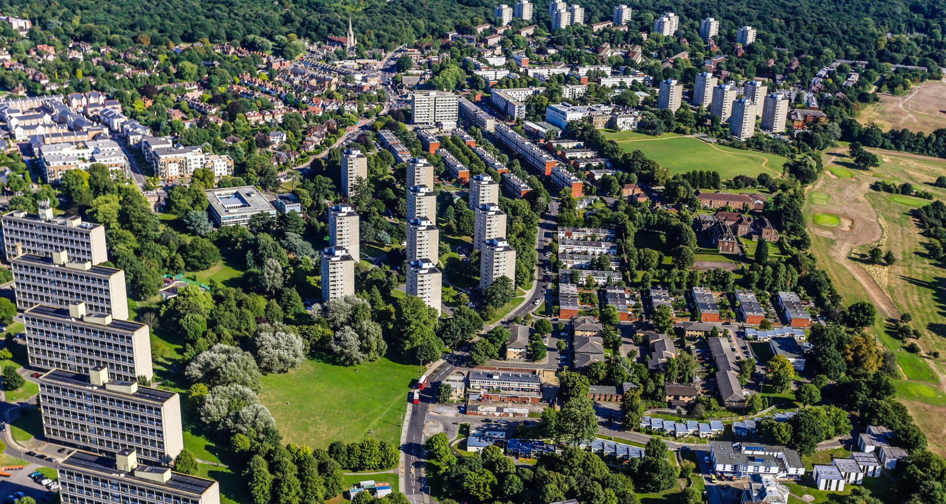 The Alton Estate from above