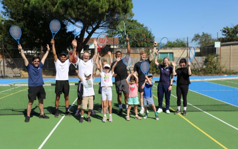 Barn Elms tennis court refurbishment