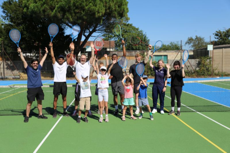 Barn Elms tennis court refurbishment