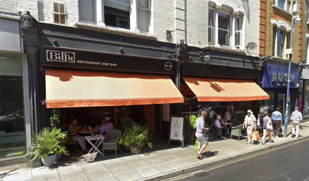Bills' restaurant on Putney High Street Pic taken: 2023