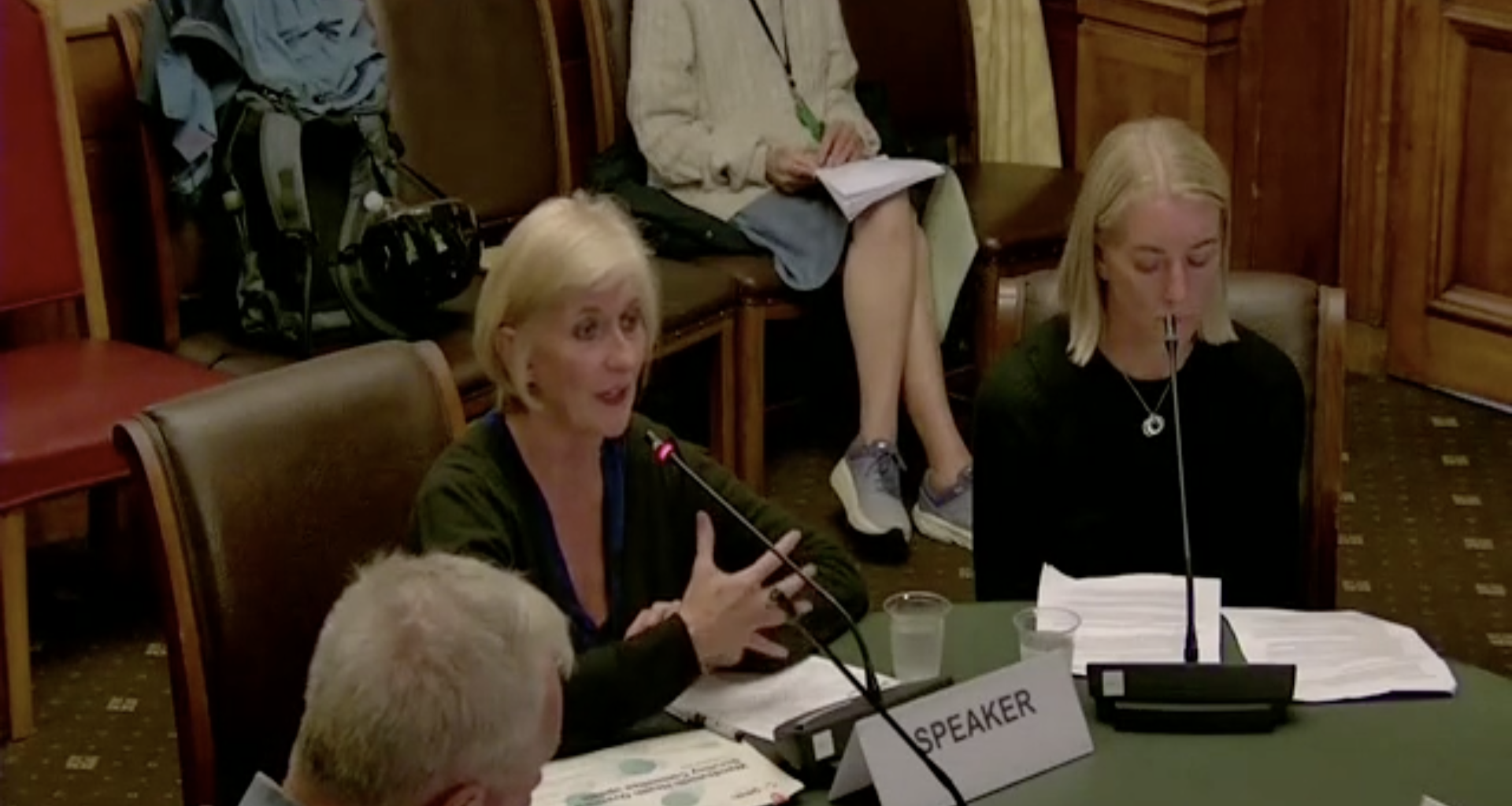 Kate Slemak, St George’s Managing Director facing questions