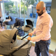 Shehzad with one of his prams