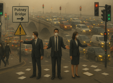 Graphic illustrating confusion over Putney traffic