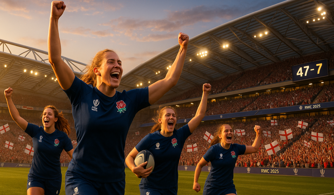 England women's rugby win