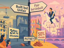 Graphic showing the issue of percentage of affordable housing