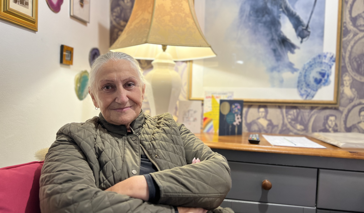 Frances Bird in her home