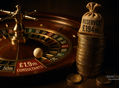 A roulette wheel indicating the gamble Wandsworth Council is taking with its finances