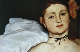 olympia - Putney.news Detail from Olympia by Edouard Manet (courtesy of the lecturer)