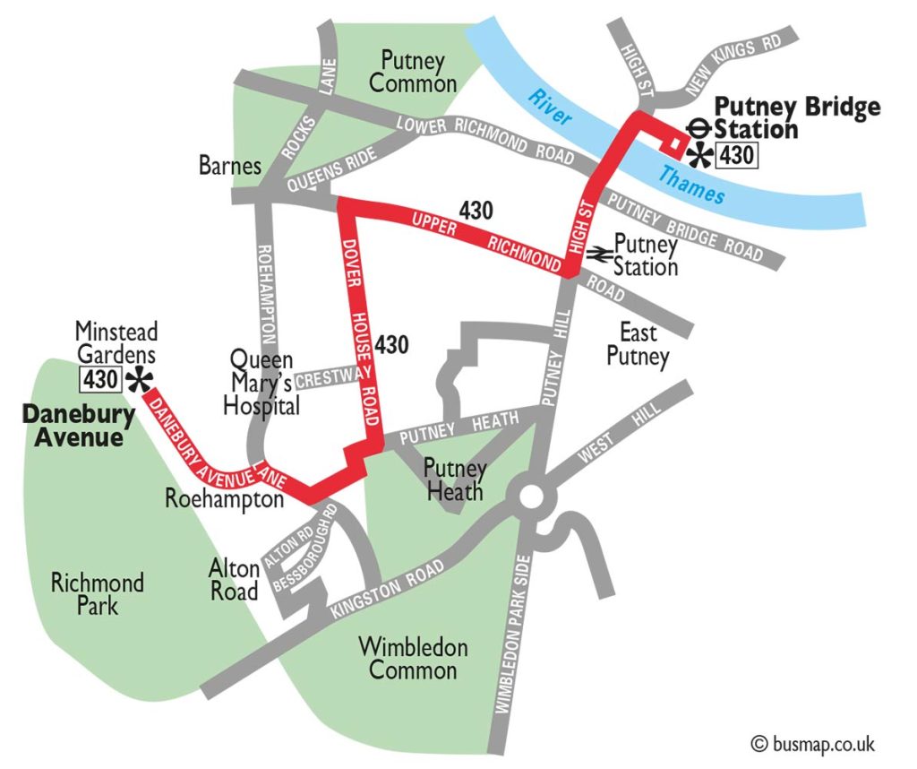 430 vintage bus route