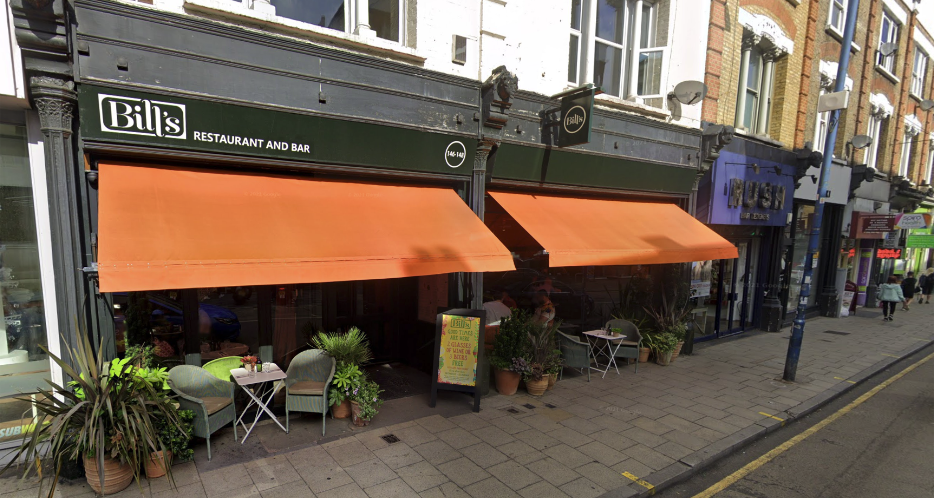 Bill's on Putney High Street in 2023.