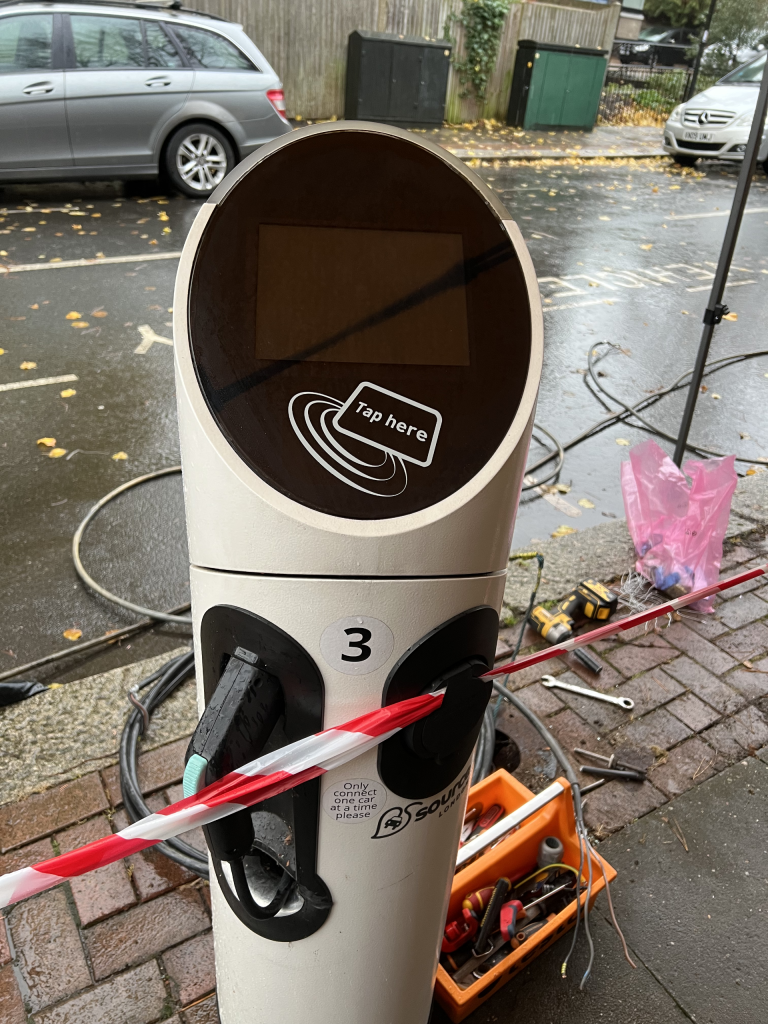 Charging station in Roehampton