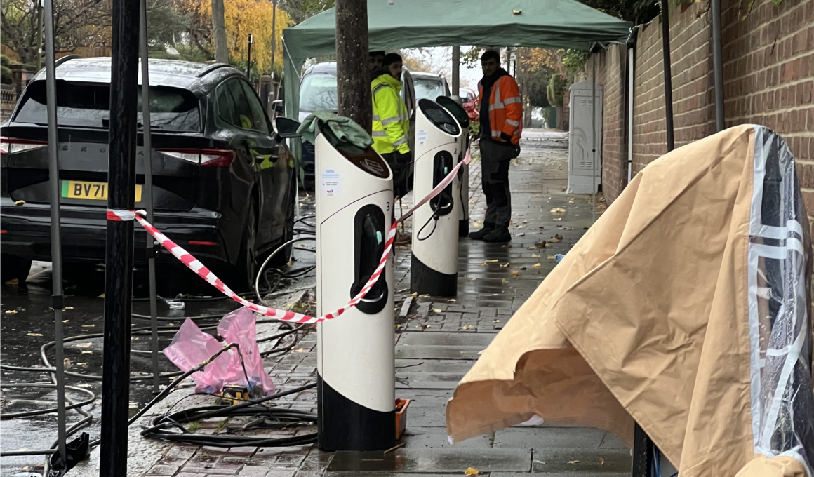 Charging station installation in Roehampton