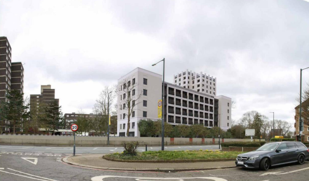 Rendition of new planned buildings for Lennox Estate