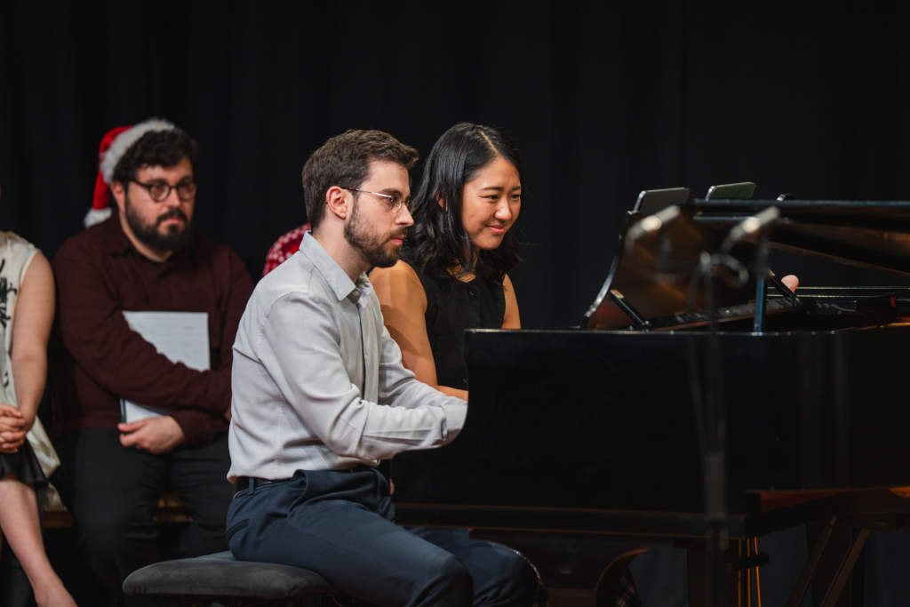 Alfonso Sanchez Perez and Su Choung at the National Opera Studio. Pic: Jennier Hawthorn.