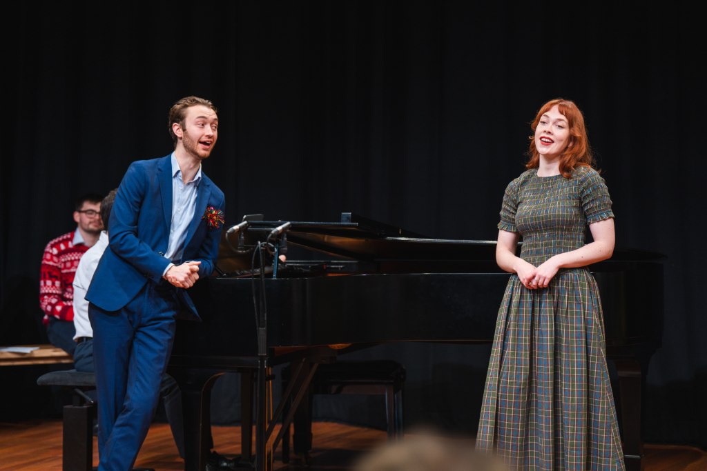Jack Sandison and Georgia Melville pictured at the National Opera Studio. Pic: Jennier Hawthorn.