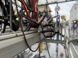 Disraeli bike rack abandoned bike