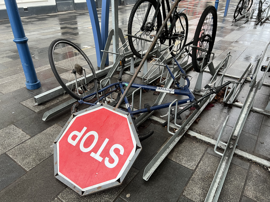 Disraeli bike rack 