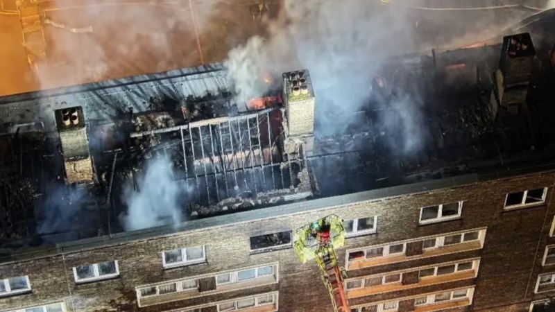 Fire at Fox House in 2025