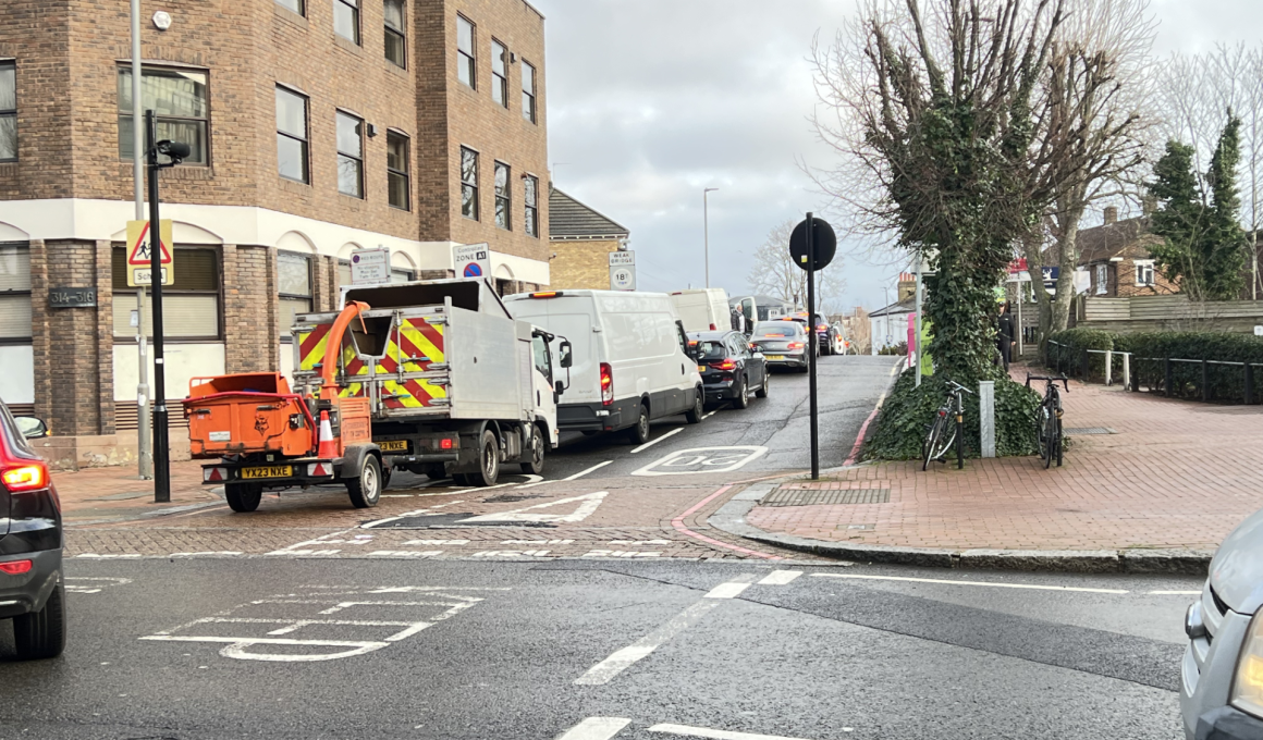 Chelverton Road full of traffic thanks to sat nac redirection