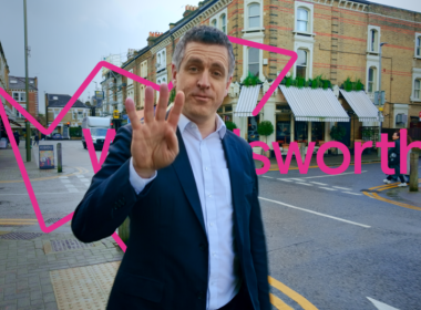 Leader of Wandsworth Council Simon Hogg claiming, falsely, that Wandsworth has frozen council tax.