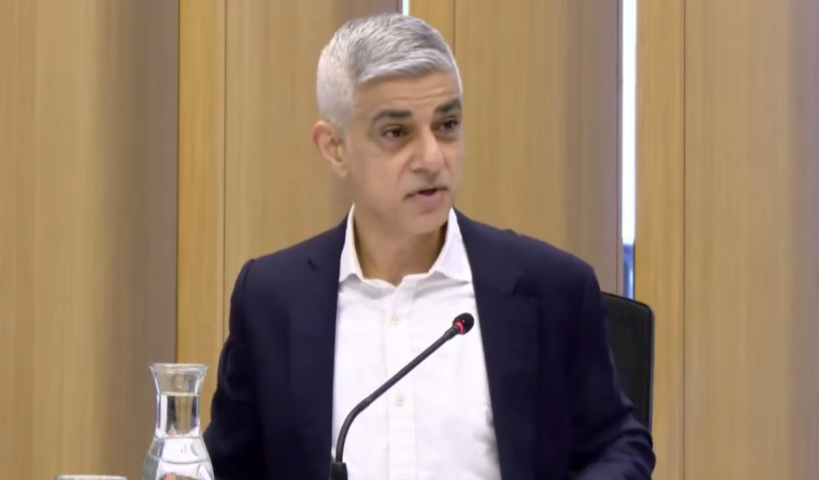 Sadiq Khan at a TfL Board meeting in February 2026