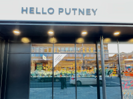 Marks and Spencer Hello Putney sign