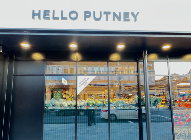 Marks and Spencer Hello Putney sign