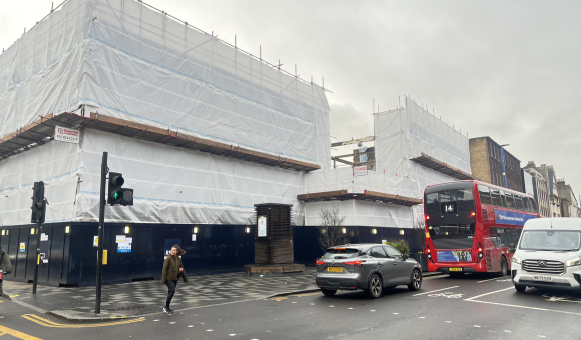 Demolition on Putney High Street and Putney Bridge Road