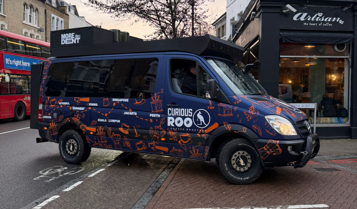 Artisan coffee founders leave Putney on their way to Perth, Australia