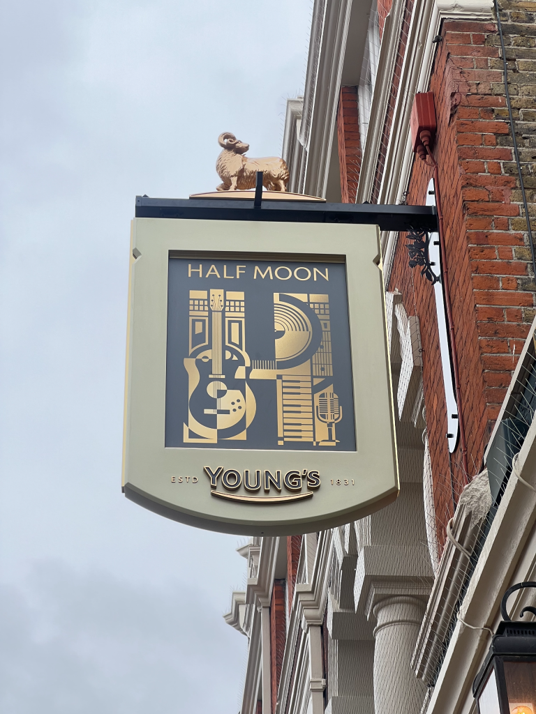 half-moon-sign - Putney.news Half Moon new signage