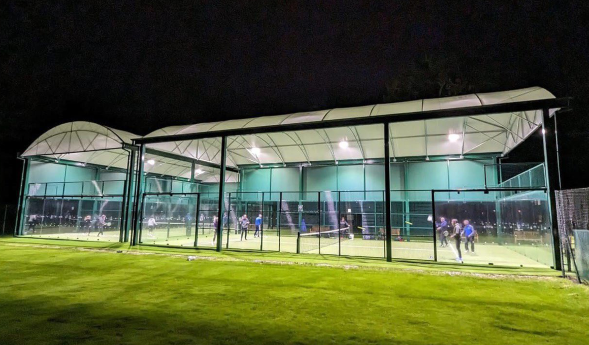 An example of the type of padel courts that Ibstock Place School has proposed