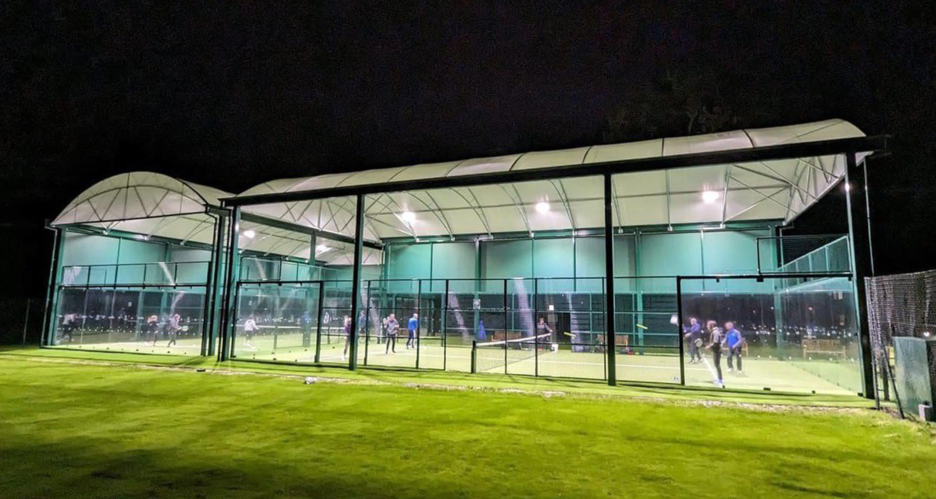 An example of the type of padel courts that Ibstock Place School has proposed