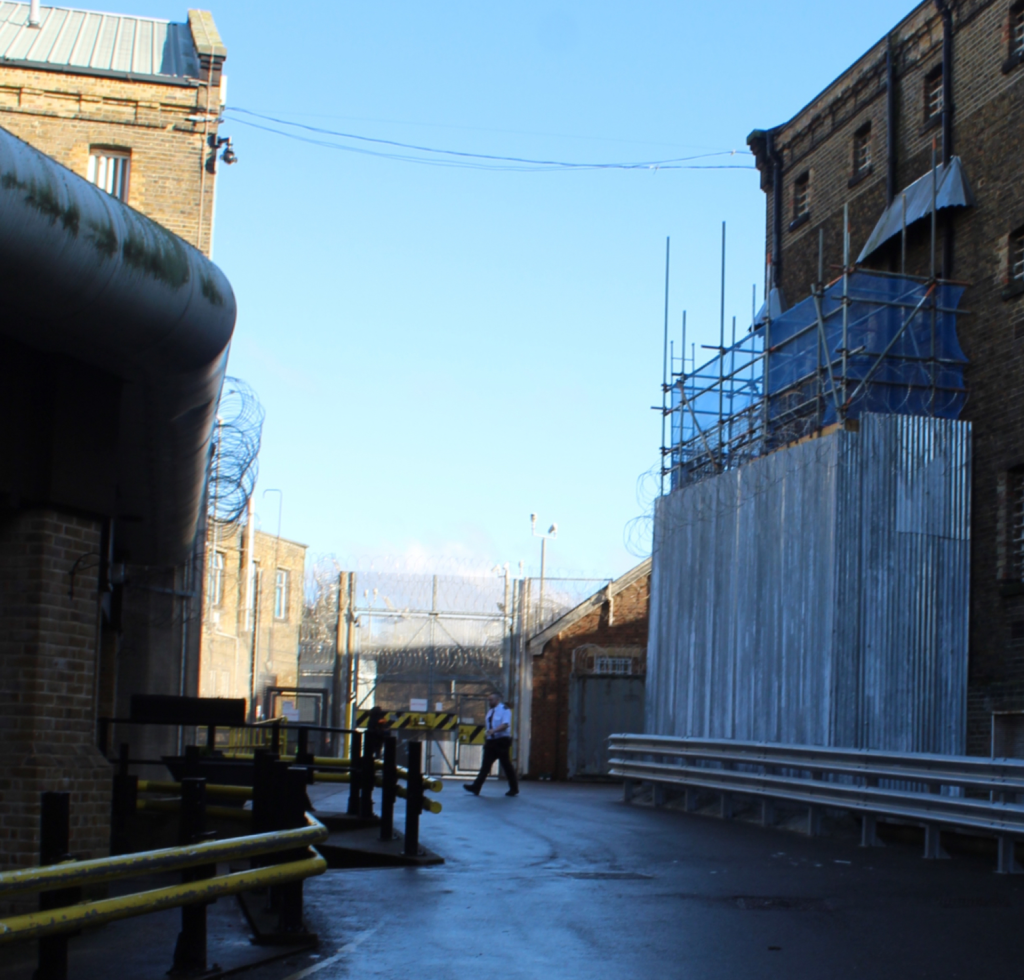Wandsworth Prison gates. Pic: WPIC