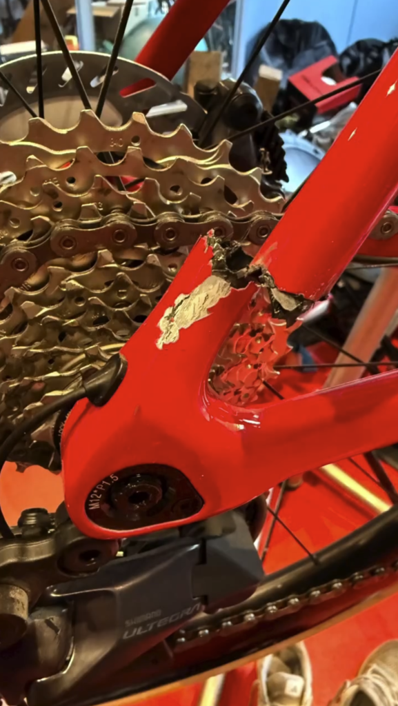 Bike frame snapped 