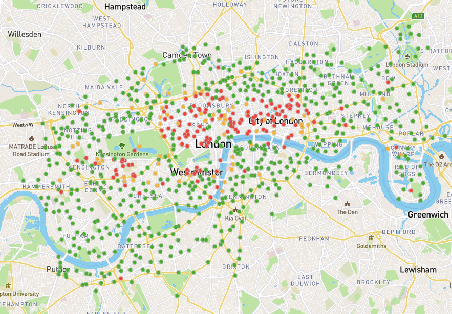 TfL Santander network