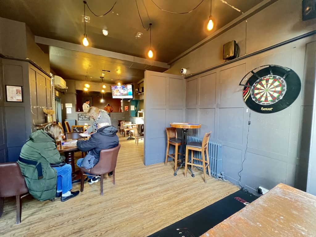 Inside the Angel pub in Roehampton