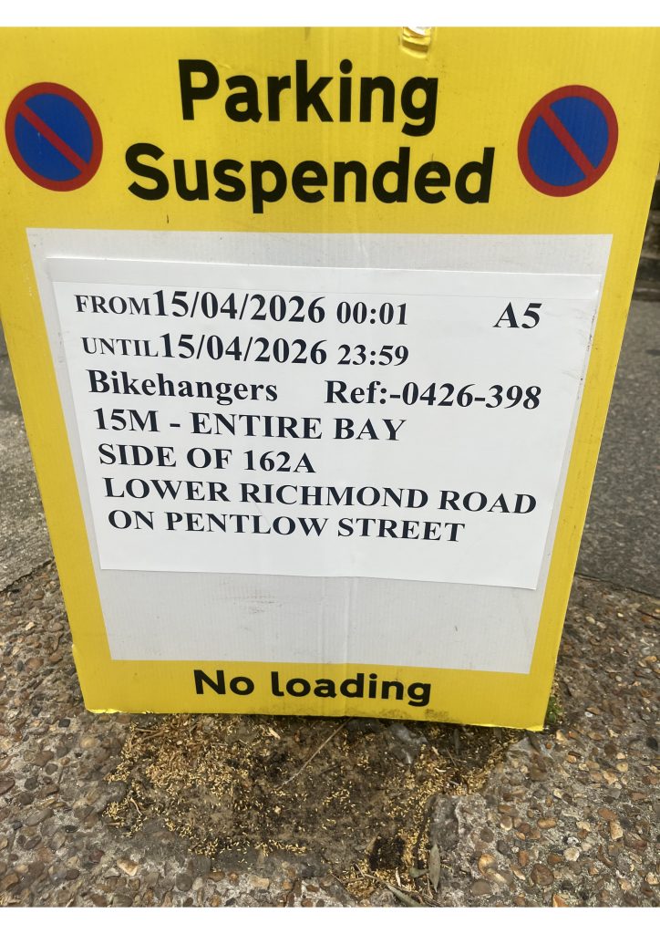 Residents were surprised to find their parking spaces had been taken over by the council. Pic: Simon Scott-Taylor