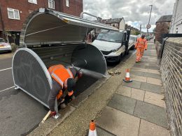 Unwanted bikehanger on Pentlow Street. Pic: Simon Scott-Taylor