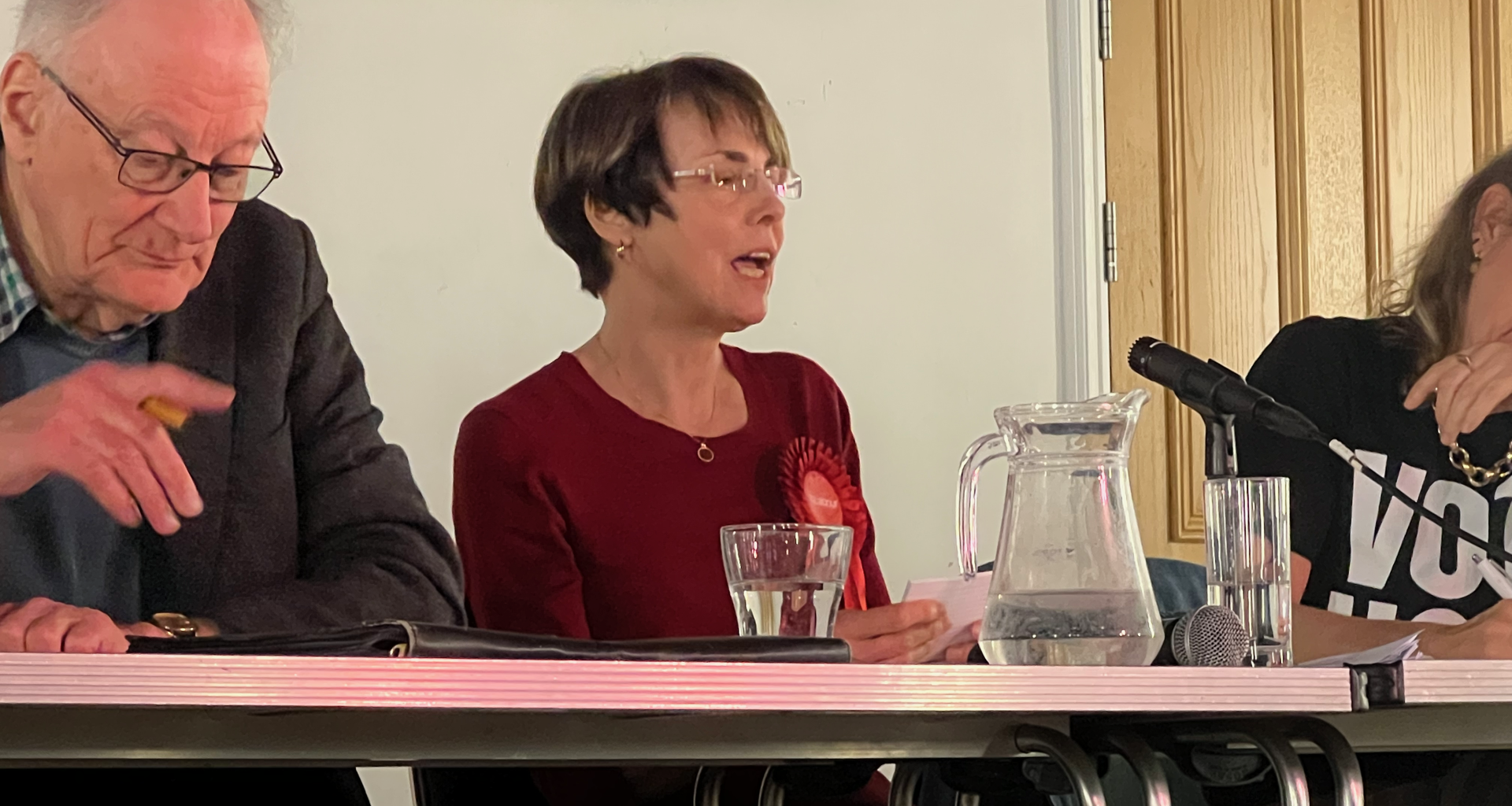 Cllr Jenny Yates at hustings — choose from uploaded photos. Caption: Cllr Jenny Yates at the Putney Society hustings, 13 April 2026. Credit: Putney.news