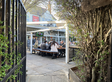 Coat and Badge pub in Putney - entrance